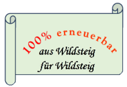 Slogan 100% erneuerbar aus Wildsteig für Wildsteig